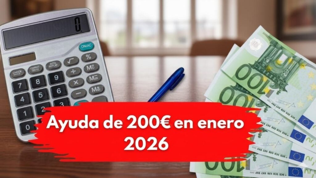 Ayuda de 200€ en enero 2026: quién la cobra, requisitos y fecha de ingreso